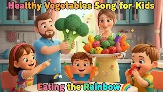Eating the Rainbow 🌈 | Healthy Vegetables Song for Kids