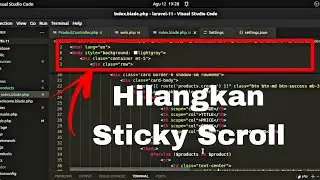 Cara Menonaktifkan Sticky Scrolling di Visual Studio Code