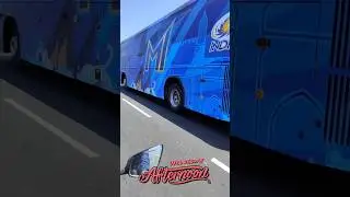 mumbai indians on the way #mubai #mi #rohit #surya #amchimumbai #mibus