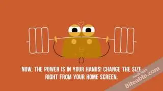 Change Android font size easily from home screen using 