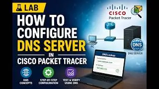 How to Configure DNS Server in Cisco Packet Tracer | Step-by-Step Lab