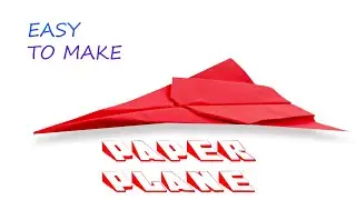 How to fold a paper airplane !! easy folding _ amazing origami plane