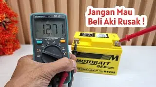 Cara Cek Tegangan Aki (Accu) Yang Benar (Normal | Lemah | Rusak)
