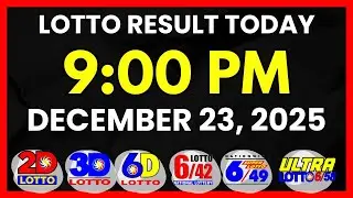 Результаты лотереи Lotto за сегодня, розыгрыш в 21:00, 23 декабря 2025 года | 2D, 3D Swertres, 6D...