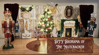DIY Diorama of The Nutcracker Christmas Decor with IOD Sugar Plum Stamp