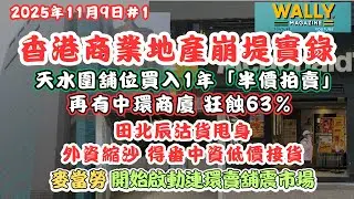 【商舖市場崩潰潮⚠️】天水圍舖位買入1年「半價拍賣」💥中環商廈蝕63％！田北辰沽貨外資縮沙，中資接貨＋麥當勞啟動連環賣舖震市場｜