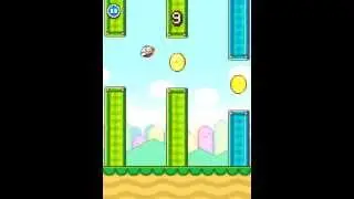 Flappy Birds ЖИВ! Его полный аналог Flappy Wings! Супер рекорд 14 монет!!! Самая СЛОЖНАЯ ИГРА! Серия