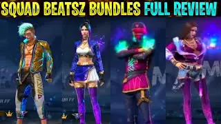 Squad Beatz Bundle Free Fire | All 4 Bundle Full Review | Legendary Thunder Electrified Bundle