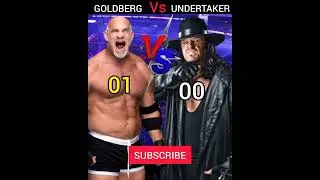 Undertaker Vs Goldberg Comparison #shorts