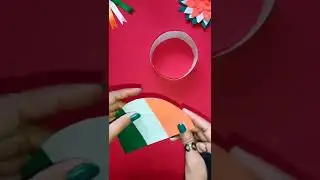 How to make Indian Tricolour Cap | Independence day craft | Republic day paper craft #shorts