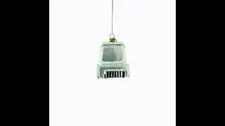 Vintage Computer Glass Christmas Ornament (CC-1439)