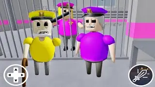Playing as Grandpa and Grandma Police New Morph Girl Prison Run All Jumpscares ROBLOX