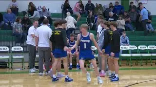 Mid-Buchanan boys hoops rolls Hamilton at home