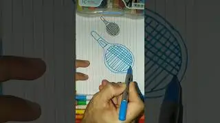 Raket Nyamuk | cara menggambar yang mudah#raketnyamuk#drawing