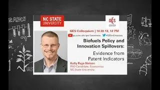 10/30/2018 - Kelly Nelson on Biofuels Policy and Innovation Spillovers