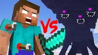 Herobrine vs Wither Storm in Minecraft!