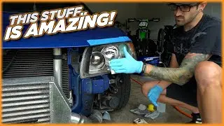 Cerakote Headlight Restoration Kit On Crusty Evo 9 Headlights | First Time Use!