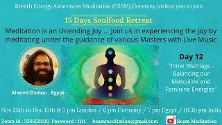 Day 12 by Master Ahmed on Inner Marriage - Balancing Masculine and Feminine energies