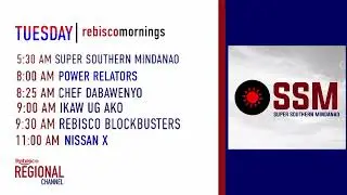 Rebisco Regional Channel Morning Program Schedule [13-JAN-2026]