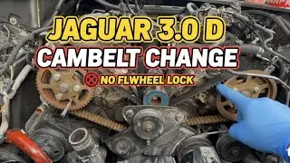 Замена ремня ГРМ на Jaguar XJL 3.0 TDV6 2011 года выпуска &mdash; блокировка маховика не требуется!