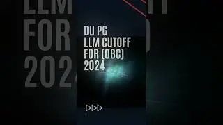 DU PG LLM CUTOFF 2024 CUET PG #DU #LLM #CUETPG #dupgadmission