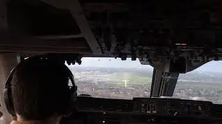 NASA 747 SOFIA approach and landing in Hamburg