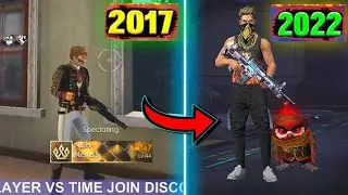 FREE FIRE PLAYER 2017 VS 2022 🔎 SEARCHING FROM 2017 OLD PLAYER UID #shorts