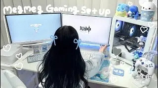 Pixioの可愛い水色ゲーミングモニターを開封💙