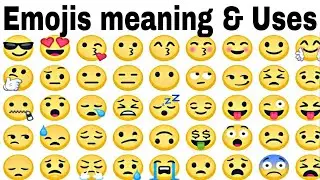 All Emoji Meaning In Hindi | All Emoji Name And Uses| WhatsApp Emoji Meaning