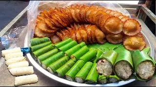 Coconut Sticky Rice Cake | Grill & Fry Cakes in Cambodia