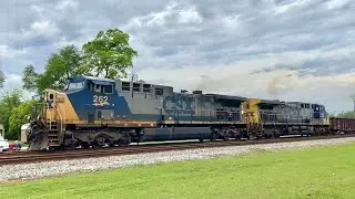 CSX YN2 Duo Leads Manifest Train Q441 at Folkston Railwatch 2022