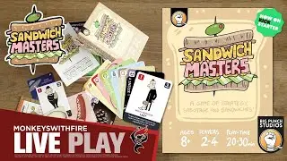 SANDWICH MASTERS - BIG PUNCH STUDIOS | BOARD GAME LIVE PLAY | 🐵🔥