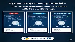 Python Programming Tutorial - values and variables and its Naming Rules