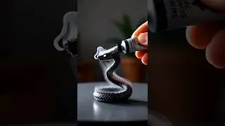 Miniature Smoke Serpent ASMR 🐍 | Hyperreal Paint Extrusion Cinematic #aivideo #cinematicasmr #motion