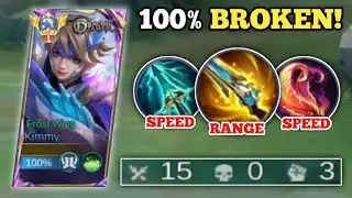 KIMMY BEST BUILD AND EMBLEM 2026! (100% broken!💀) KIMMY NO EDIT GAMEPLAY -MLBB