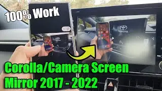 How to SCREEN MIRROR To Toyota Corolla / Camry 2017, 2019, 2020, 2021, 2022 Using Miracast | Android