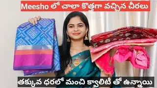 Meesho Latest Sarees Collection in low budget 👌 Quality