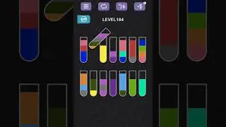 Water Sort Puzzle level 184#games #subscribe #gameplay