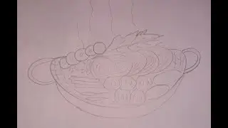 How to draw winter food
