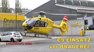 Christophorus 9 Einsatz vor OTTAKRINGER Brauerei
