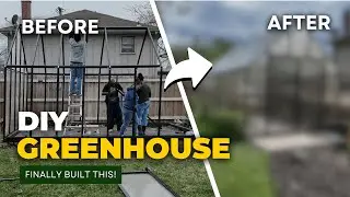 Backyard Greenhouse Build | DIY Garden Transformation for a Peaceful, Pollinator-Friendly Space