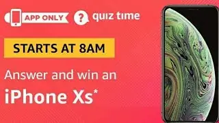 Amazon quiz win iPhone Xs, Amazon quiz today 11 November 2018, TECHNICAL DEEPAK