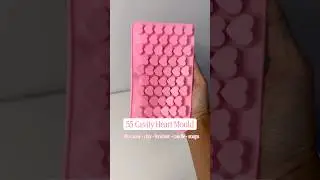 55 Cavity Mini Heart Shape Mould for just ₹80 | Valentine&rsquo;s Collection 🍫&hearts;️🕯️🧼 #thebakingtools