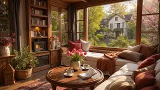 Cozy Spring Jazz Coffee  for Relaxing, Study & Work 🌸☕Smooth Coffee Jazz Ambience