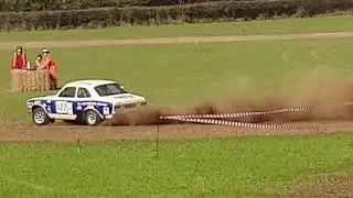 classic Mk 1 escort rally cars at a autocoss meeting this weekend
