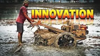 VST Shakti Mini Tractor Iron Wheels Vs. Rural Mud Leveling Challenge!