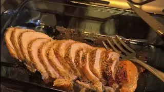 Easy Monday night pork loin.