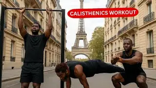 Training In The STREET of France, PARIS! -  Calisthenics Workout I Probilly