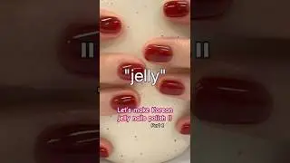 trying viral korean jelly nails‼️ #jellynails #shorts #pinknails #diynails #nailtutorial