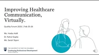 Improving Healthcare Provider Communication, Virtually
